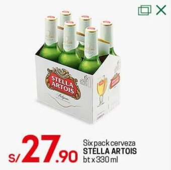 Tottus Six Pack Cerveza Stella Artois 330ml oferta