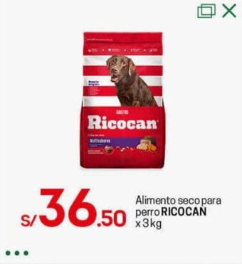 Tottus Alimento Seco para Perro Ricocan 3kg oferta