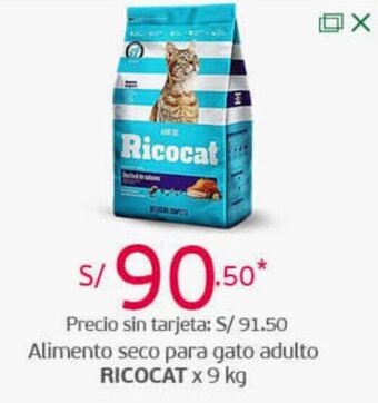 Tottus Alimento Seco para Gato Adulto Ricocat 9kg oferta