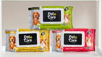 Plaza Vea Toallitas humedas PET CARE lemon / vainilla / strawberry pq x 50 unid oferta