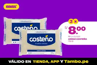 Tambo Arroz Costeño 750 g oferta