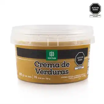 Tottus Crema de verdura 500 gr oferta