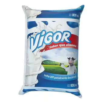 Tottus Leche semidescremada vigor 800 ml oferta