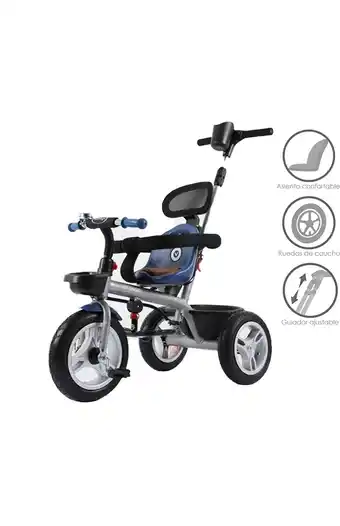 Tiendas EFE Triciclo guiador chavito voyage azul oferta