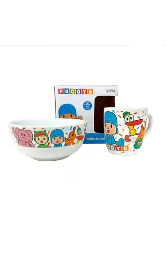 Tiendas EFE Set cerámica 2pz pocoyo oferta