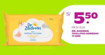 Tambo Dr. Zaidman Toallitas Húmedas 72 unid. oferta