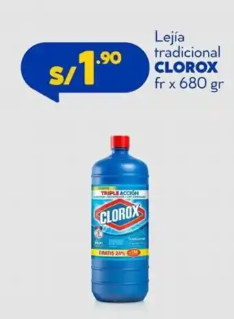 Mass Lejía Tradicional Clorox 680g oferta