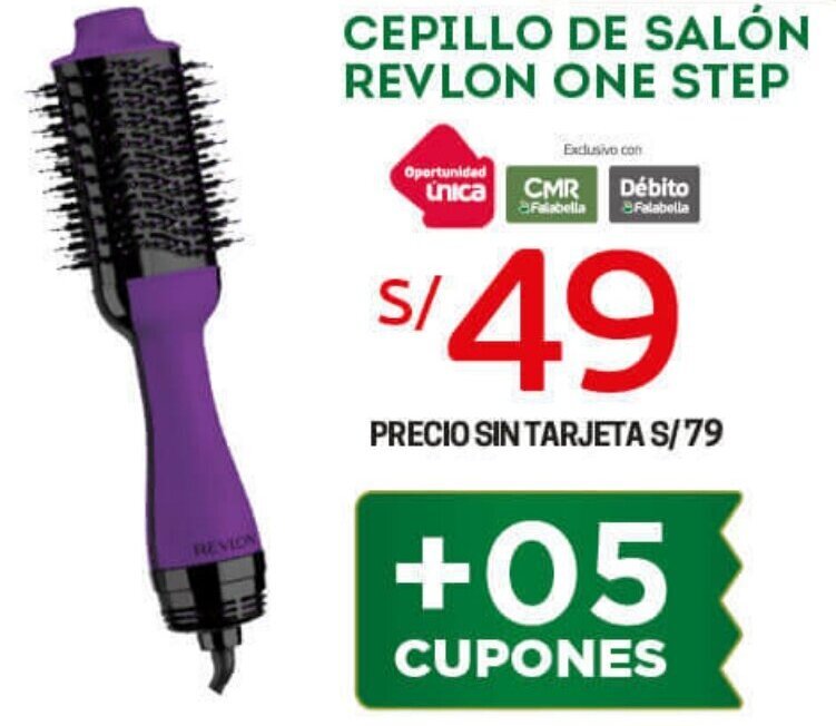 Cepillo de Salón Revlon One Step oferta en Tottus