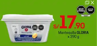 Tottus Mantequilla Gloria 390g oferta