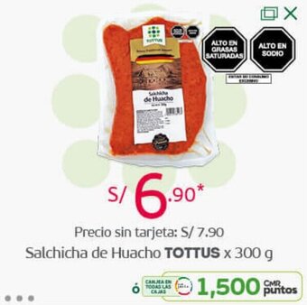 Tottus Salchicha de Huacho Tottus 300g oferta