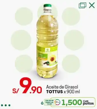 Tottus Aceite de Girasol Tottus 900ml oferta