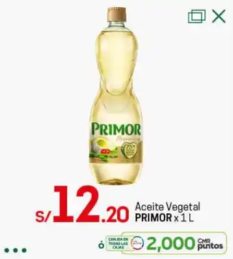 Tottus Aceite Vegetal Primor 1L oferta