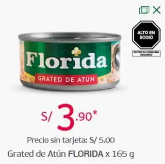 Tottus Grated de Atún Florida 165g oferta