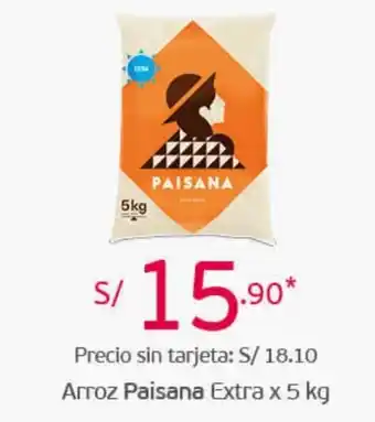 Tottus Arroz Paisana Extra 5kg oferta