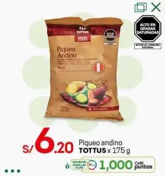 Tottus Piqueo Andino Tottus 175g oferta
