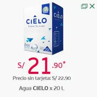 Tottus Agua Cielo 20L oferta