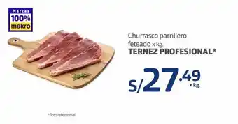 Makro Churrasco parrillero x kg oferta
