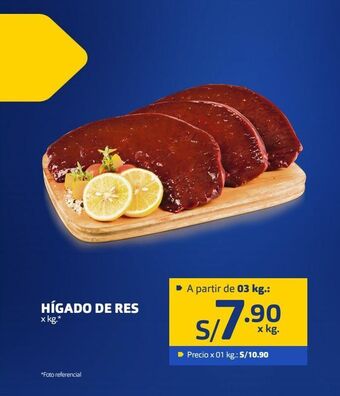 Makro Hígado de res x kg oferta