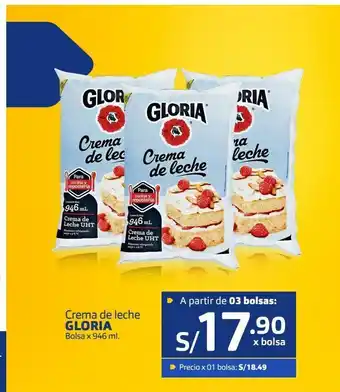 Makro Crema de leche gloria x 946 ml oferta