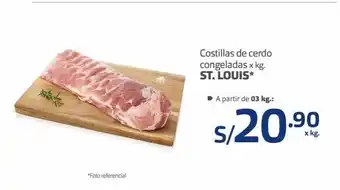 Makro Costillas de cerdo x kg oferta