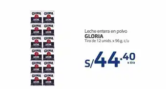 Makro Leche entera gloria 12 un oferta