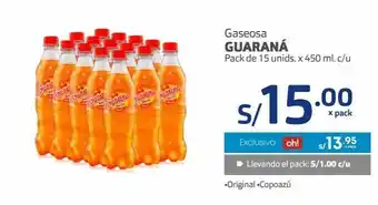 Makro Gaseosa guaraná pack de 15 un oferta