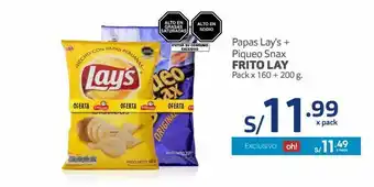 Makro Papas frito lay pack x 160 g + 200 g oferta