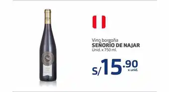 Makro Vino señorío de najar x 750 ml oferta