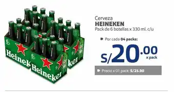 Makro Cerveza heineken pack de 6 oferta