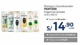 Makro Shampoo / acondicionador pantene fragancias variadas unid. x 400 ml oferta