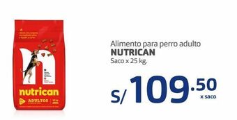 Makro Alimento para perro adulto nutrican saco x 25 kg. oferta
