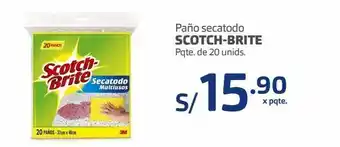 Makro Paño secatodo scotch-brite pqte. de 20 unids. oferta