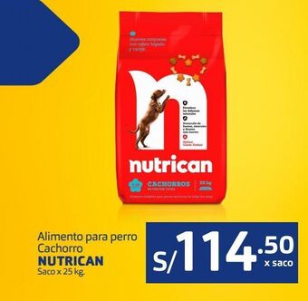 Makro Alimento para perro cachorro nutrican saco x 25 kg. oferta