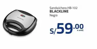 Makro Sandwichera hb-102 blackline negra oferta