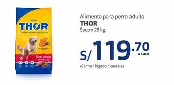 Makro Alimento para perro adulto thor saco x 25 kg. oferta
