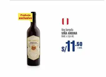 Makro Vino borgoña viña andina oferta