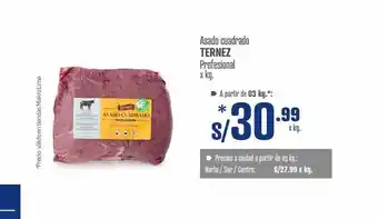 Makro Asado cuadrado ternez profesional oferta