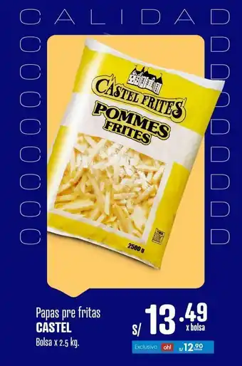 Makro Papas pre fritas castel oferta