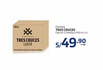 Makro Cerveza tres cruces oferta