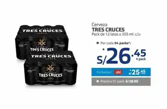 Makro Cerveza tres cruces oferta