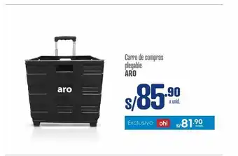 Makro Carro de compras plegable aro oferta
