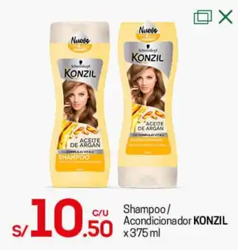 Tottus Shampoo / Acondicionador Konzil 375ml oferta