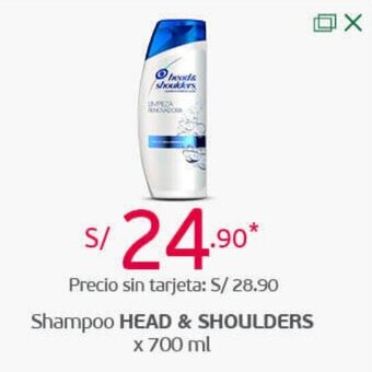 Tottus Shampoo Head & Shoulders 700ml oferta