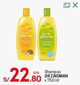 Tottus Shampoo Dr Zaidman 750ml oferta