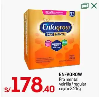 Tottus Enfagrow Pro Mental Vainilla / Regular Caja 2.2kg oferta