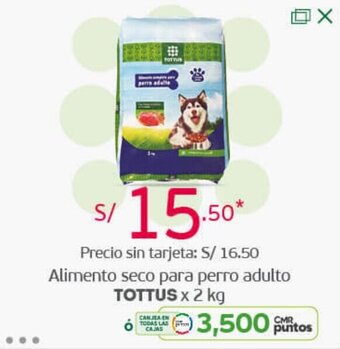 Tottus Alimento Seco para Perro Adulto Tottus 2kg oferta
