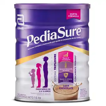 Tottus Pediasure triplesure chocolate 1.6 kg oferta