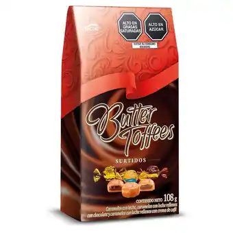 Tottus Caja prisma butter toffees surtidos x 108g oferta