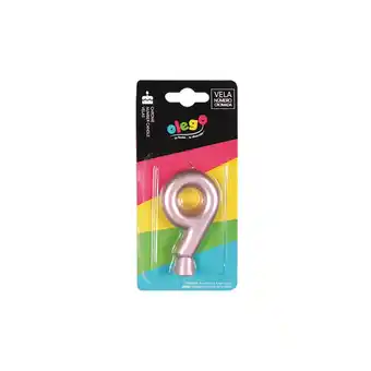 Tottus Vela número 9 cromada gold rose oferta