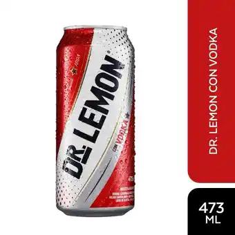 Tottus Bebida rtd dr. lemon con vodka lata 473ml oferta